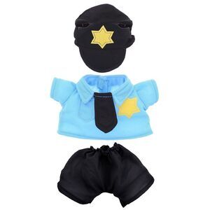 Dollibu Police Officer Dress Up Set For Teddy Bear Plush Toy - Police Outfit Fo